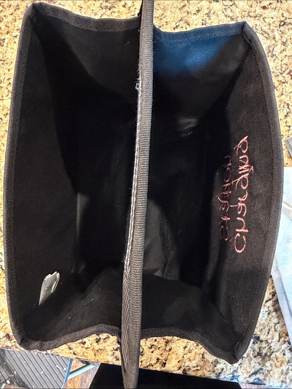 Thirty-one Gifts Charcoal Cross hatch Double Duty Caddy Charging station